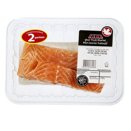 Your Fresh Market Atlantic Salmon Portions - Walmart.ca