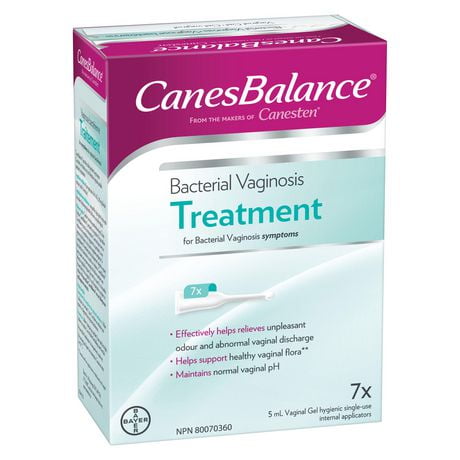 CanesBalance pour le traitement des symptômes de vaginose bactérienne 7 applicateurs à usage unique