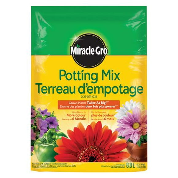 Miracle-Gro Potting Mix - 8.8L, Grows Plants Twice as Big