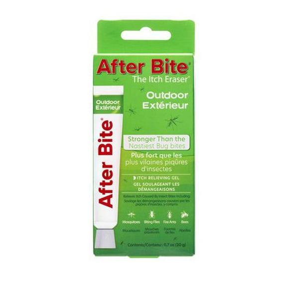 Gel de soulagement instantané The Itch Eraser de After Bite pour extérieur avec bicarbonate de soude 20g