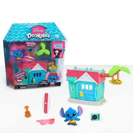 Mini Ensemble de Jeu Disney Doorables - Cabane de Surf de Stitch