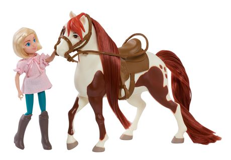 Spirit Riding Free Small Doll & Classic Horse Free P&P Abigail & Boomerang 