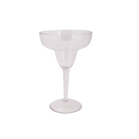 Hometrends Grey or Clear Ribbed Acrylic Margarita Glass 1.32oz 1pc, colors may vary
