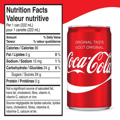 Coca-Cola 222mL Cans, 6 Pack | Walmart Canada