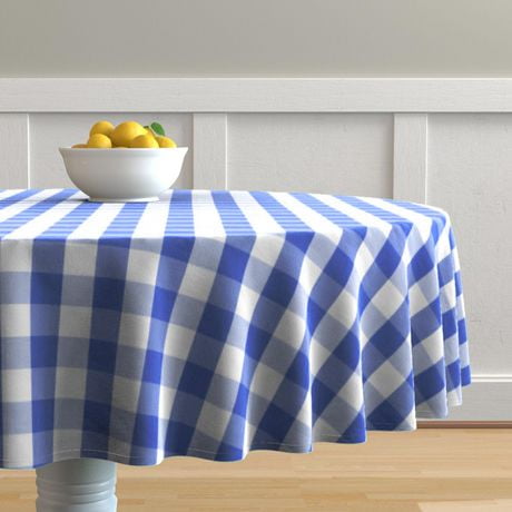 Fabstyles Country Check Tablecloth Farmhouse Decor For Indoor/Outdoor Use, Picnics, BBQ’s, Potlucks, Summer Events, Living and Dining Room