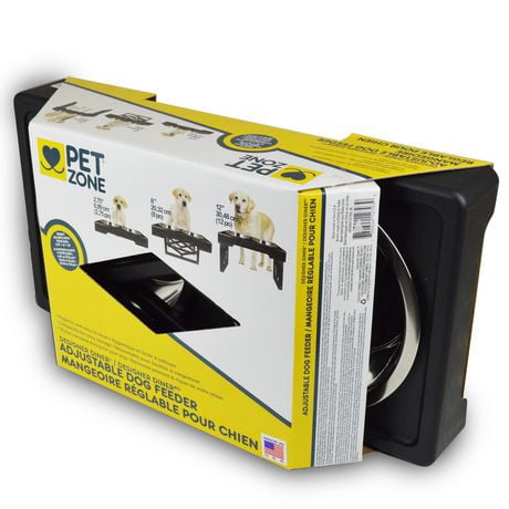 pet zone adjustable dog feeder
