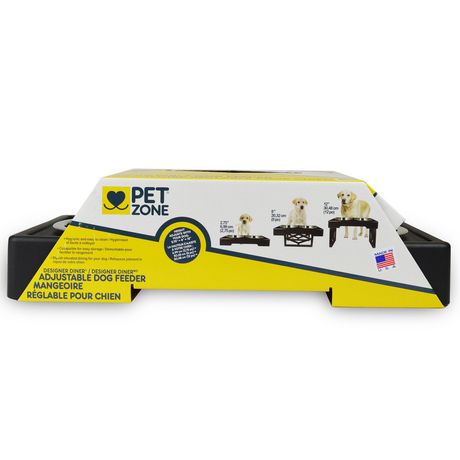 pet zone adjustable dog feeder