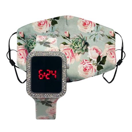 LED Temperature watch with Matching Mask