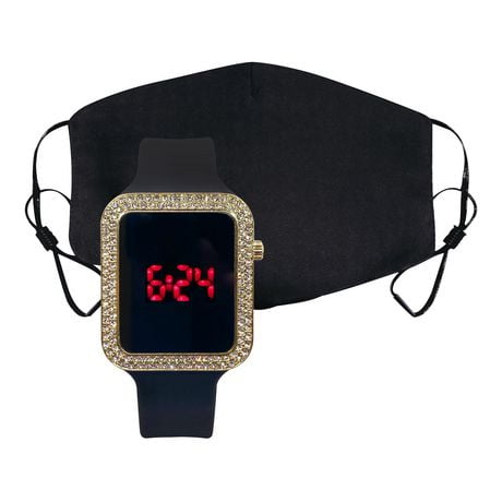 LED Temperature watch with Matching Mask