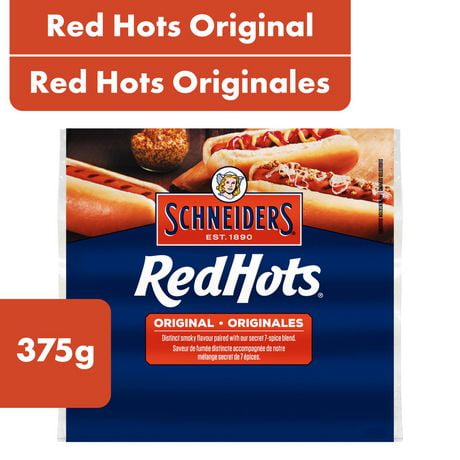 Saucisses fumées originales Red Hots Schneiders 10 Saucisses fumées, 375 g