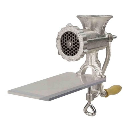 Cast Iron Meat Grinder, Silver