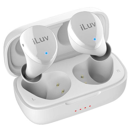 iLuv Bubble Gum Air True Wireless Bluetooth 5.0 In-Ear Earbuds with Charging Case