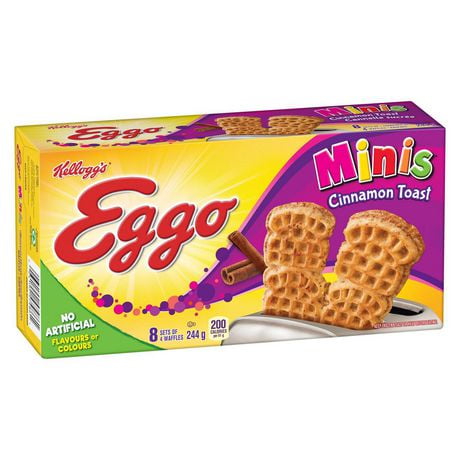 EGGO Minis Cinnamon Toast Waffles, 244g (8x4 waffles) | Walmart Canada