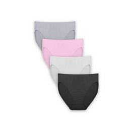 Assorted Womens Nylon Hi-Cut Panties 6-Pack - Size 8