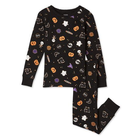 George Toddler Girls Rib Pajamas 2 Piece Set Walmart Ca   6000205372999 