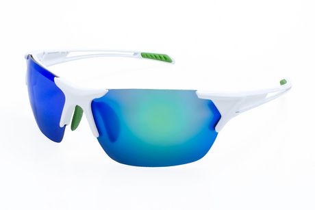 Athletic Works White Polarized Wrap Sunglasses | Walmart Canada