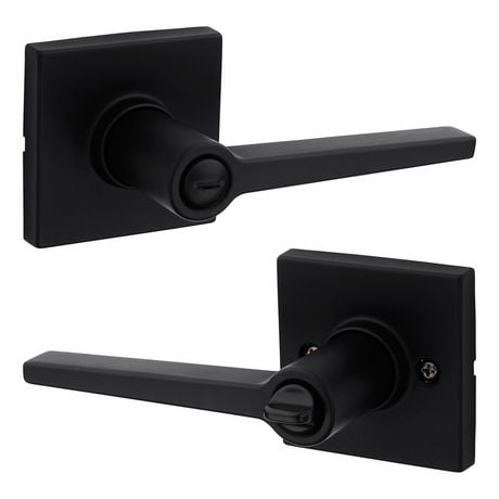 Weiser Safelock Daylon Interior Privacy Door Lever in Matte Black ...