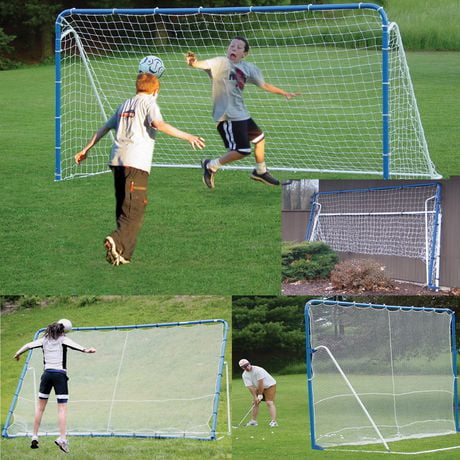 EZgoal 6 in 1 Multipurpose Folding Tilting Goal, Backstop (Baseball, Soccer, Lacrosse, Hockey, Tennis, Golf)