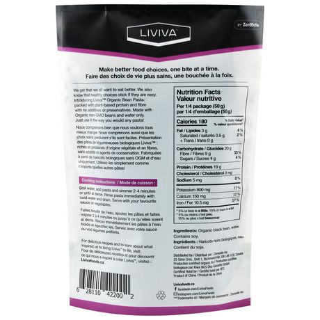 Liviva Organic Black Bean Spaghetti Walmart Canada