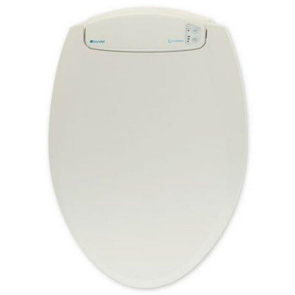 Siège chauffant de toilettes avec veilleuse-ronde blanc cassé - LumaWarm