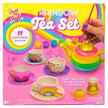 Paintable hot sale tea set