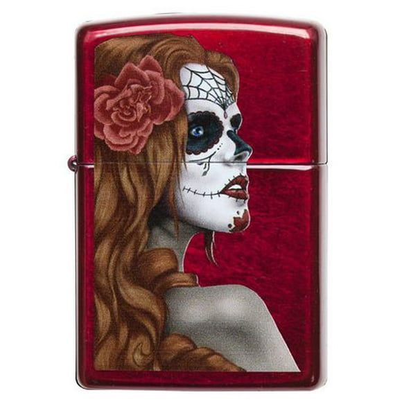 Zippo Day of the Dead Candy Apple Red (28830)