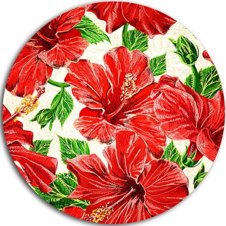 design art seamless hibiscus flowers pattern ultra glossy floral hibiscus flowers