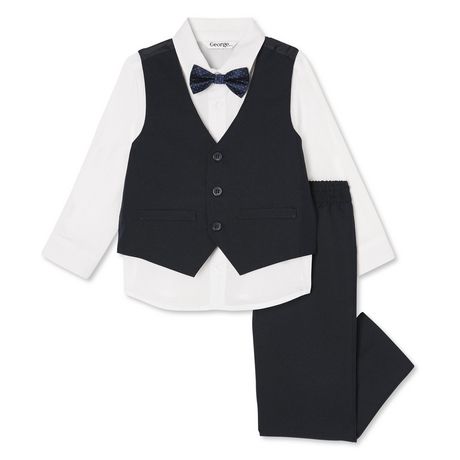 George Toddler Boys' Shirt, Pant, Vest and Bowtie 4-Piece Set | Walmart ...
