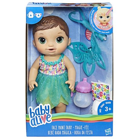 baby alive fairy face paint doll