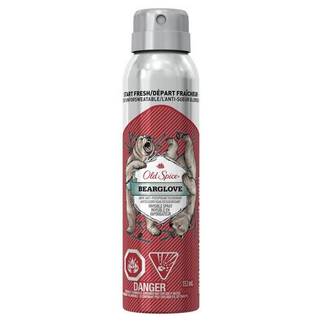 Old Spice Invisible Spray Bearglove Antiperspirant and Deodorant ...
