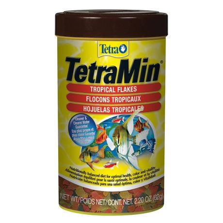 Nourriture en flocons TetraMin pour poisson tropical 2,20 fois (62 g)