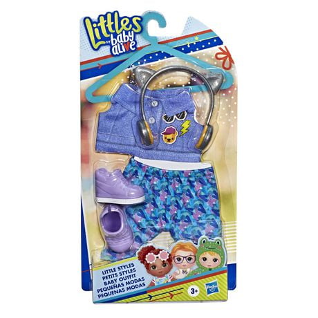 Littles by Baby Alive Little Styles Bounce to the Beat Outfit for Littles Toddler Dolls, Doll Clothes and Accessories