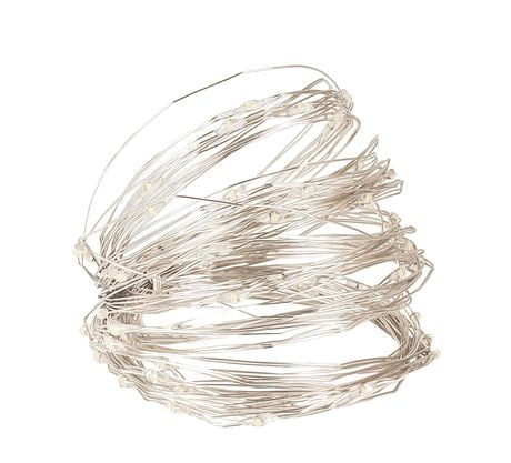 100 microdot battery operated LED lights, indoor/outdoor, 8 functions ...