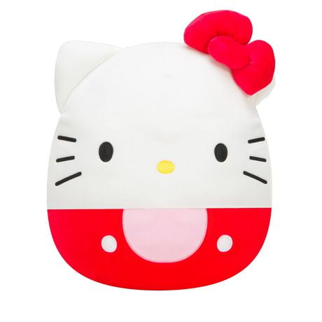 Squishmallows 8" - Hello Kitty Red Overalls