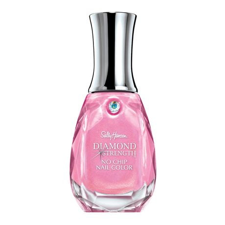 Sally Hansen Diamond Strength® Nail Color, Infused with real Micro-Diamonds & Platinum, 10-day protection from freaking, splitting & cracking, No chip nail colour