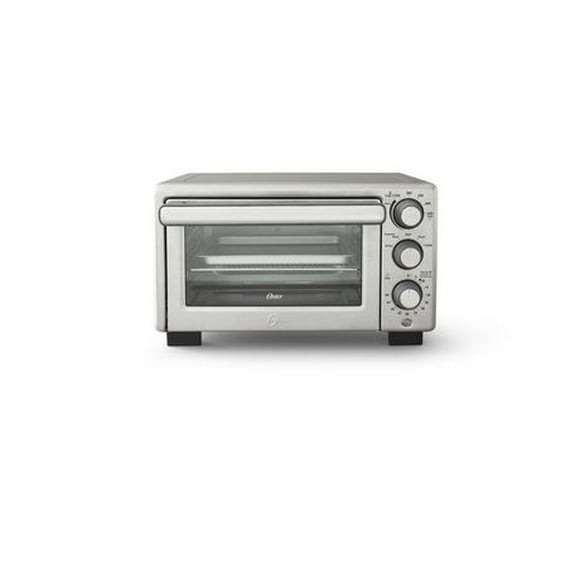 Oster Compact Countertop Oven With Air Fryer, Stainless Steel, 4 appliances, 1 compact design