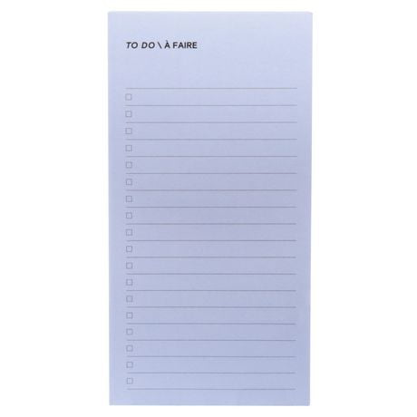 Post-it® Printed Notes, List Note, Blue, 2.9in x 5.7in (73mm x 144mm)