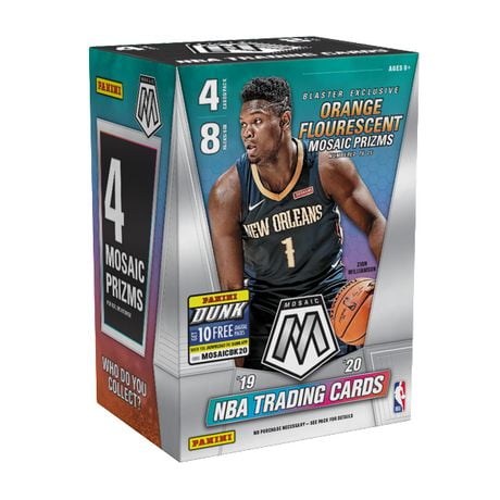 2019-20 Panini Mosaic NBA Basketball Trading Cards Blaster Box- Online ...