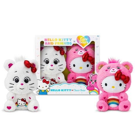 Care Bears - Lot de 2 peluches Hello Kitty CB Hello Kitty, paquet de 2