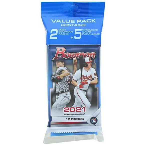 2021 Topps Bowman Baseball MLB Cartes à collectionner Multi Pack- Comprend 5 Parallèles