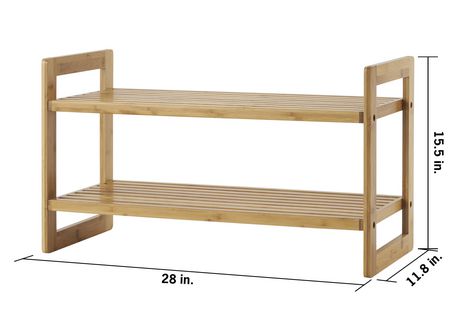 Trinity Bamboo Shoe Rack 2 Pack Walmart Canada