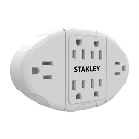 Stanley Surge Transformer Tap, converts a duplex wall outlet into 6 grounded outlets