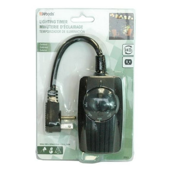Woods Industries Outdoor 24-Hour Photoelectric Timer