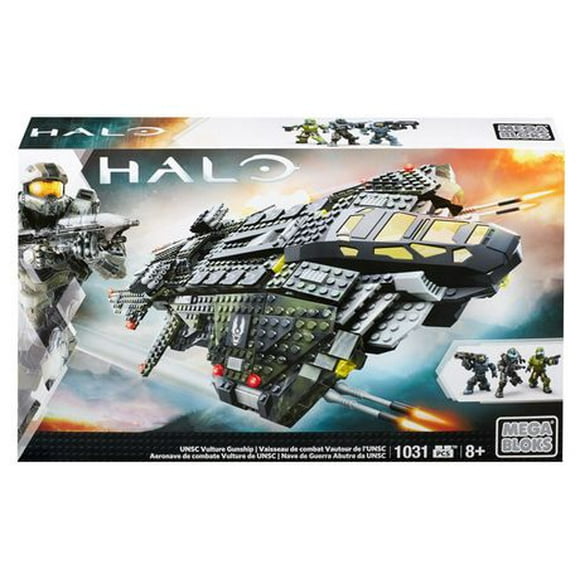 MEGA BLOKS Halo Unsc Vulture Gunship Building Set