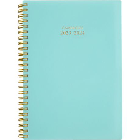 Cambridge® Small Colourbar Light Blue 2024 Weekly/Monthly 12 Academic