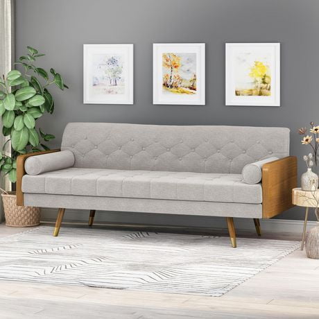 Jalon Mid Century Modern Tufted Fabric Sofa Beige Canada - Jalon Tufted Fabric Sofa Jalon Mid Century Modern Tufted Fabric Sofa Beige Canada - Jalon Tufted Fabric Sofa
