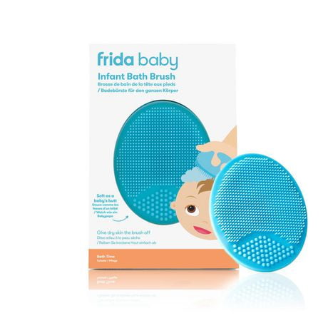 Frida Baby - DermaFrida le Skinsoother - Brosse en silicone pour le bain Baby Essential pour berceau et eczema Âge: 0 mois +