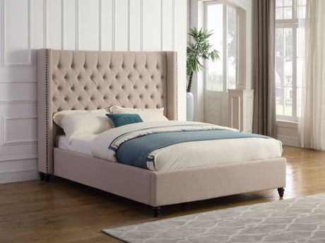 Venetian King Platform Bed, Beige - Walmart.ca