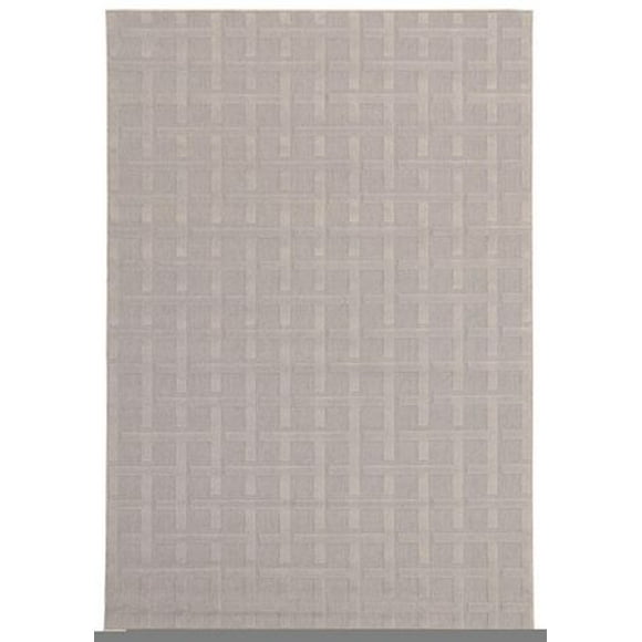 ECARPET Indoor/Outdoor for Balcony, Patio and Garden Villa Grey Rug