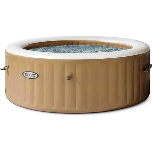 Intex 4-Person Sahara Tan Round Bubble Spa Set